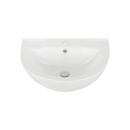 อ่างล้างหน้าพร้อมขาตั้งครึ่ง MOYA 832A สีขาว_1