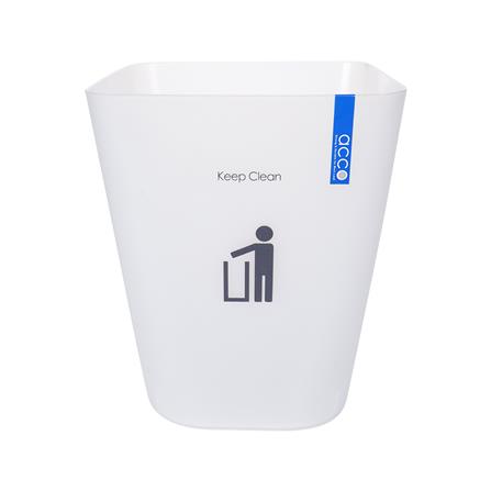 ถังขยะเหลี่ยม ACCO HH-222P 5.5 ลิตร สีขาว_1