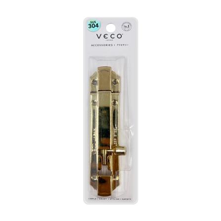 กลอนสปริง VECO WL44 4 นิ้ว สีทองเหลือขัดเงา_1