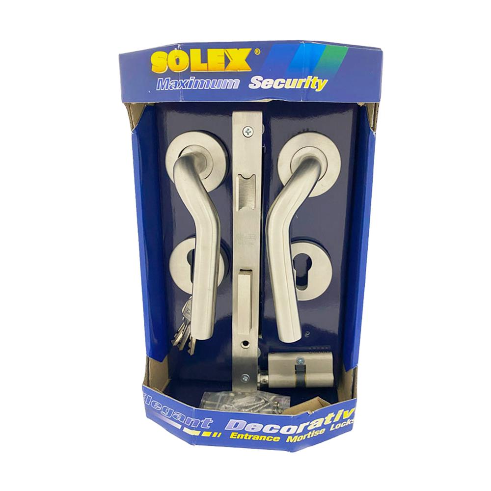 มือจับก้านโยกห้องทั่วไป MORTISE SOLEX 4585115 สีสเตนเลส