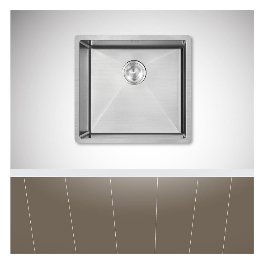 ซิงค์ฝังสแควร์ 1หลุม TECNOPLUS TNP1050SU สเตนเลส