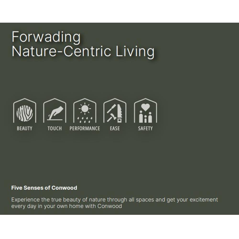 ไม้ผนังบังใบ CONWOOD G0 ลายเสี้ยน 20.3X305X1.1 ซม. สีขาวงาช้าง