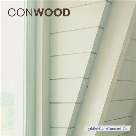 ไม้ผนังบังใบ CONWOOD G0 ลายเสี้ยน 20.3X305X1.1 ซม. สีขาวงาช้าง_3