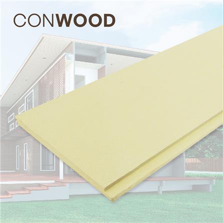 ไม้ผนังบังใบ CONWOOD G0 ลายเสี้ยน 20.3X305X1.1 ซม. สีขาวงาช้าง_4