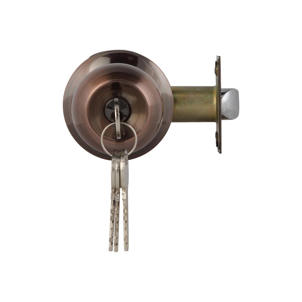 ลูกบิดหัวกลม+DEAD BOLT HAFELE 489.93.309 สีทองแดงรมดำ