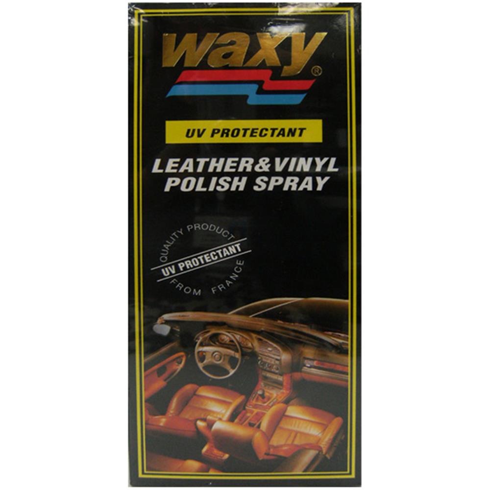 น้ำยาเช็ดเคลือบเงาผลิตภัณฑ์หนัง WAXY 450 มล.