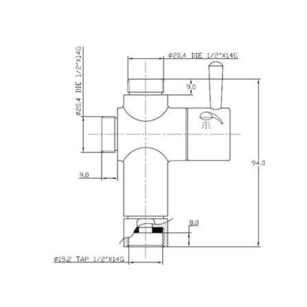ตัวเปลี่ยนทิศทางน้ำ HANG DV-004_1