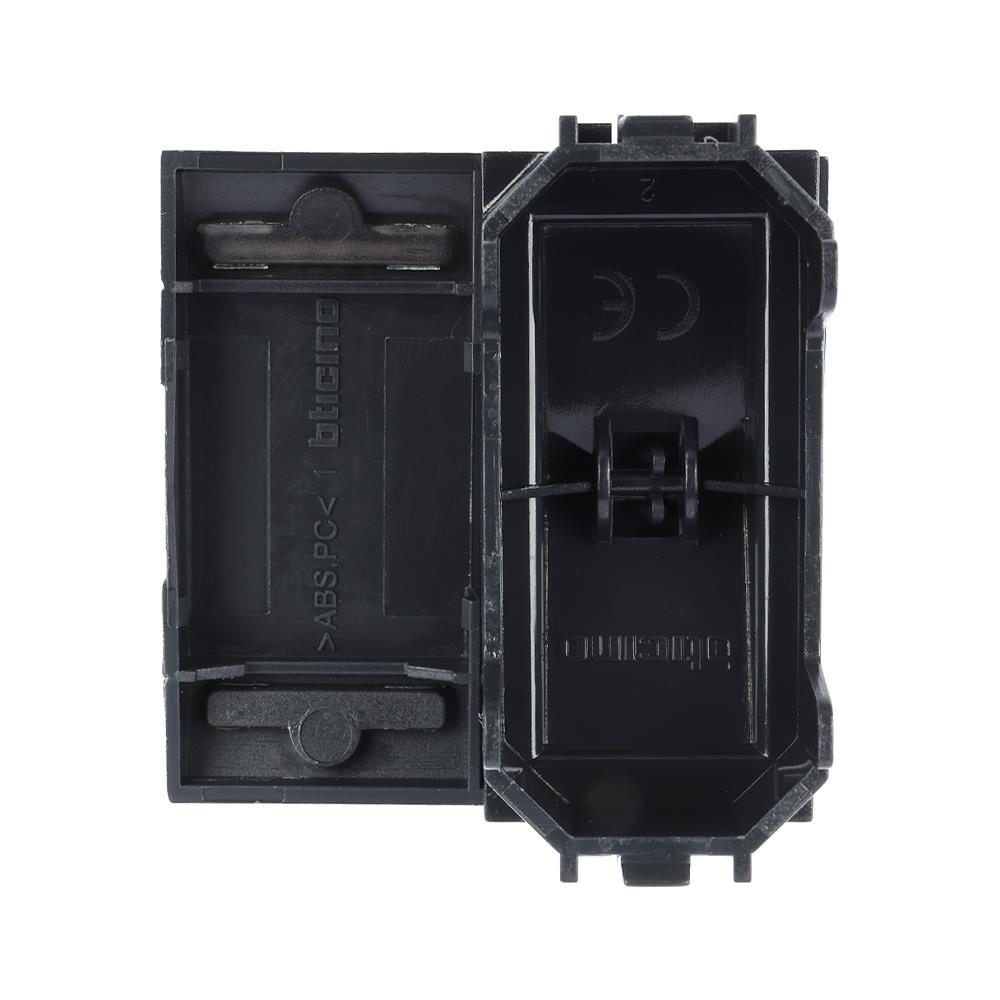 ฝาปิดช่องว่าง 2 ช่อง BTICINO LIVING LIGHT SL4911K2F สีดำ