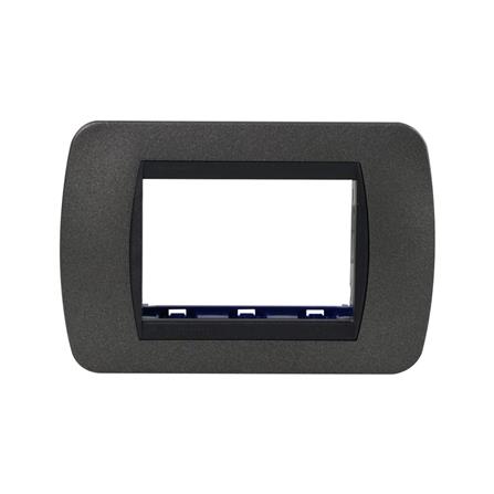 หน้ากาก 3 ช่อง BTICINO LIVING LIGHT GF SL4803GFF สีดำ_0