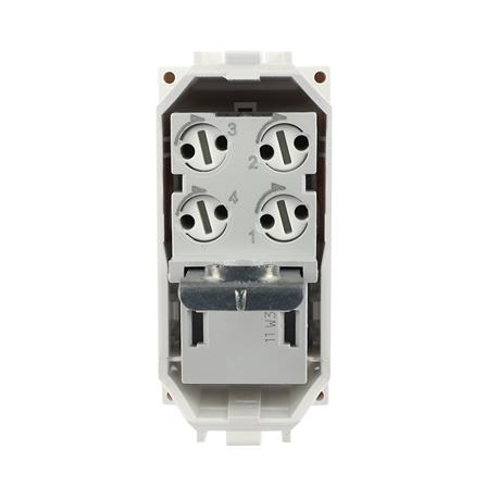 เต้ารับโทรศัพท์ BTICINO 6P/4C SN4258/11NFLIGHT สีขาว_2