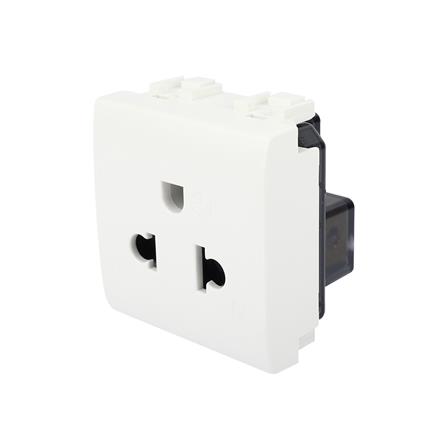 เต้ารับเดี่ยว 3 ขา มีกราวด์ BTICINO N4126 LIVING LIGHT สีขาว_1