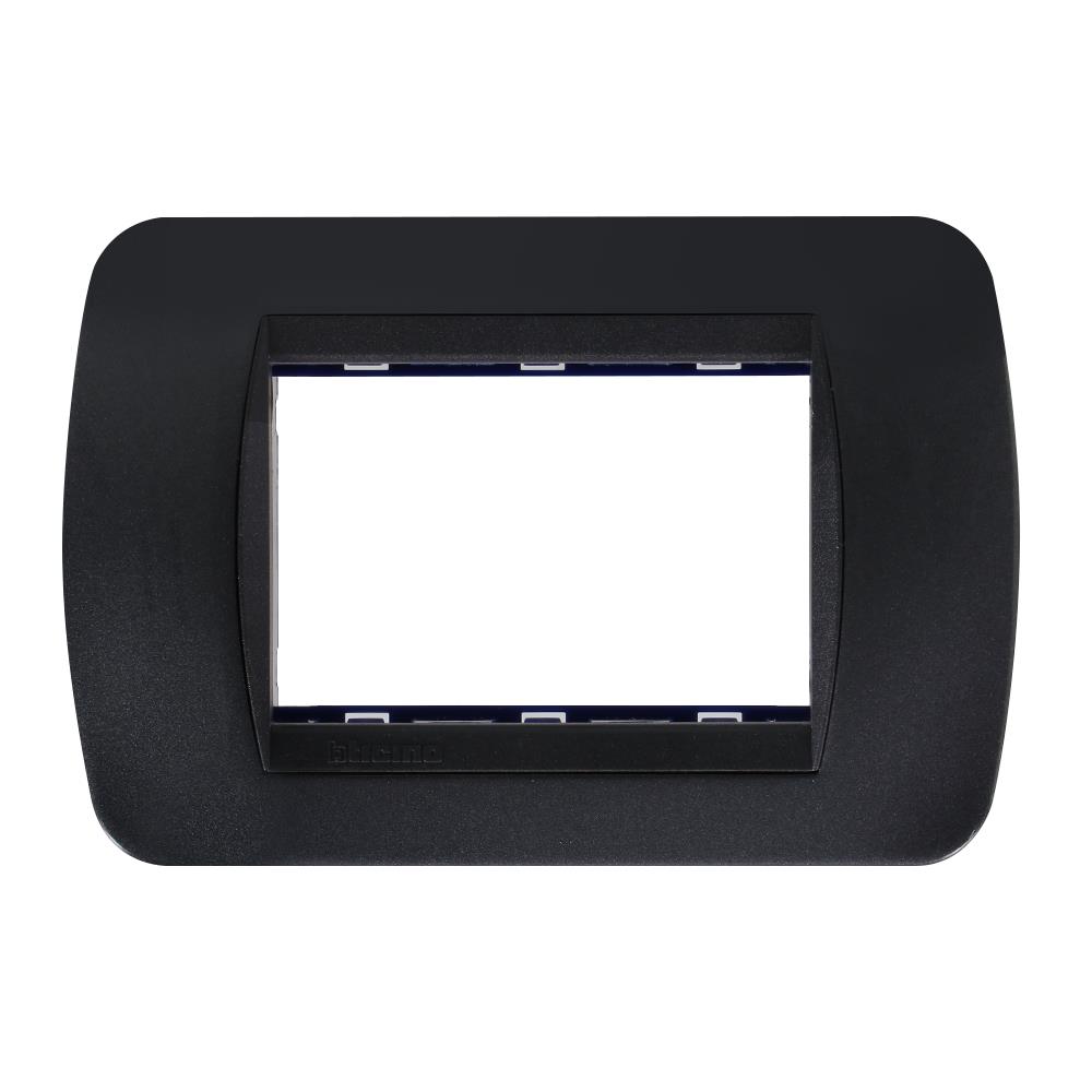 หน้ากาก 3 ช่อง BTICINO LIVING LIGHT SL4803ACF สีดำ