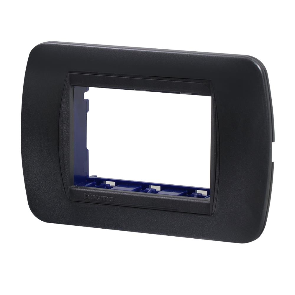 หน้ากาก 3 ช่อง BTICINO LIVING LIGHT SL4803ACF สีดำ