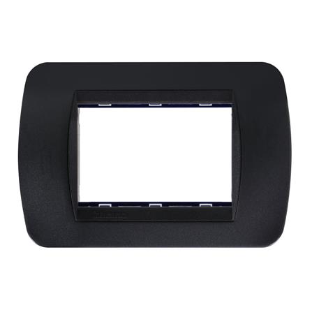 หน้ากาก 3 ช่อง BTICINO LIVING LIGHT SL4803ACF สีดำ_0