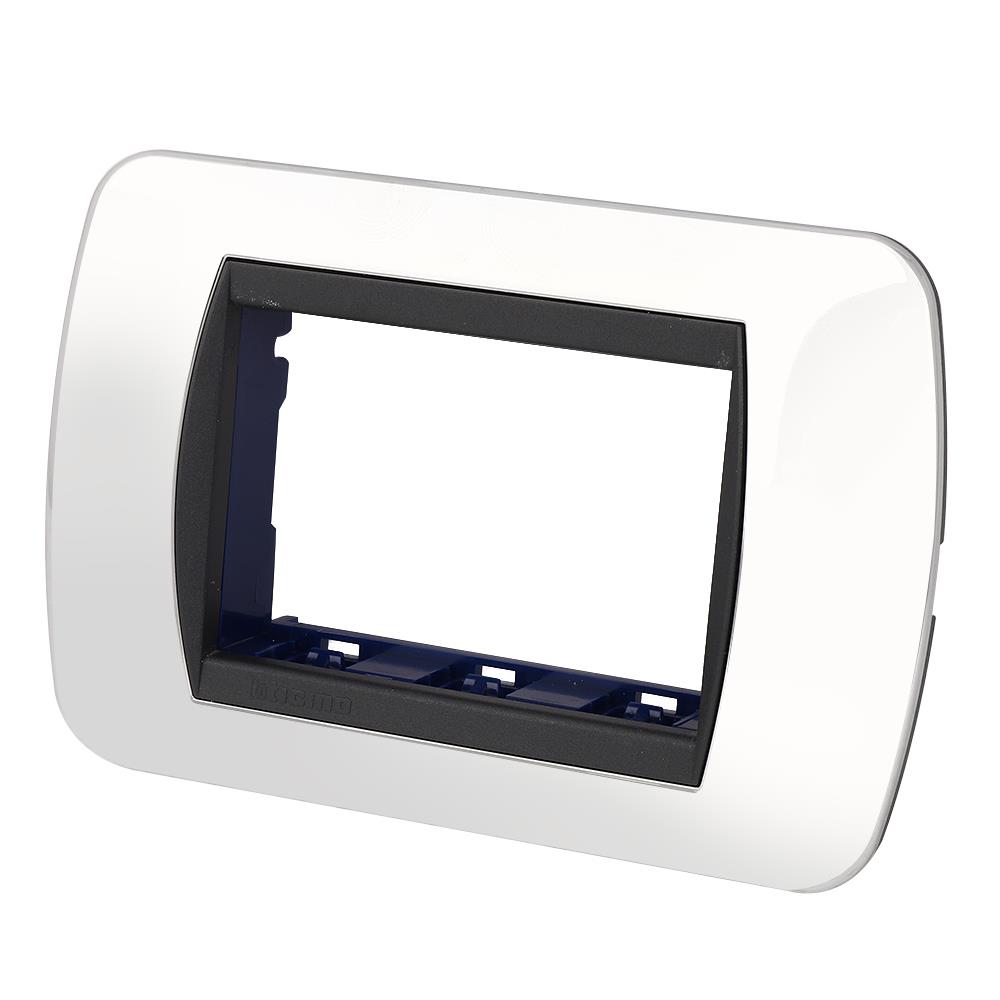 หน้ากาก 3 ช่อง BTICINO SL4803CRF สีขาว