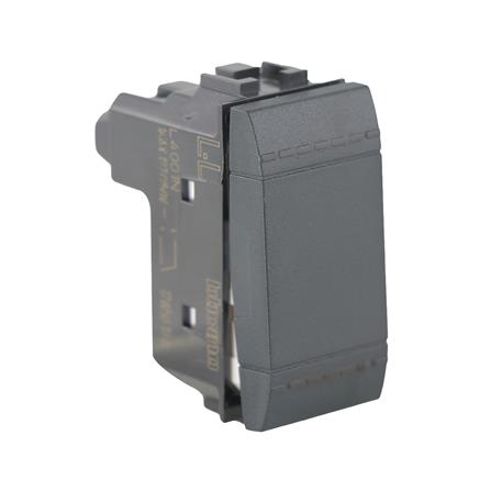 สวิตช์ 1 ทาง BTICINO SL4001F LIVING LIGHT 1 ช่อง สีดำ_1