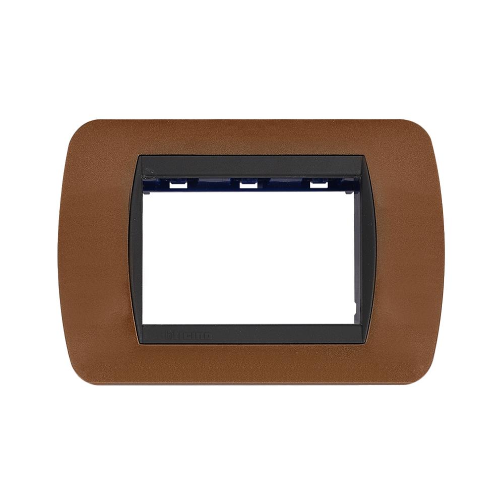 หน้ากาก 3 ช่อง BTICINO SL4803BOF สีน้ำตาล