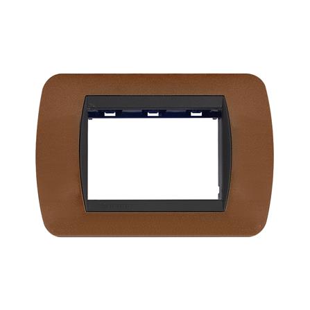 หน้ากาก 3 ช่อง BTICINO SL4803BOF สีน้ำตาล_0