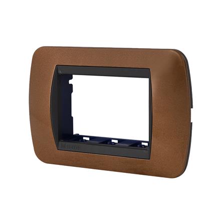 หน้ากาก 3 ช่อง BTICINO SL4803BOF สีน้ำตาล_1