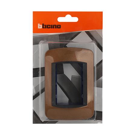 หน้ากาก 3 ช่อง BTICINO SL4803BOF สีน้ำตาล_3