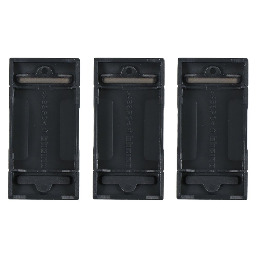 ฝาครอบสวิตช์ 1 ช่อง BTICINO L4911 LIVING สีดำ (แพ็ก 3 ชิ้น)