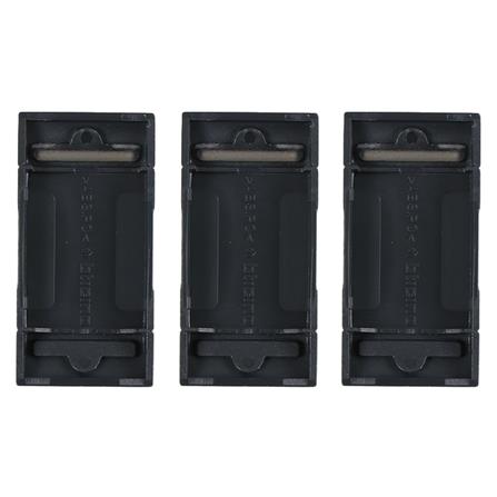 ฝาครอบสวิตช์ 1 ช่อง BTICINO L4911 LIVING สีดำ (แพ็ก 3 ชิ้น)_1