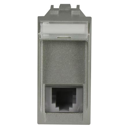 เต้ารับโทรศัพท์ BTICINO SNT4258/11NF สีเงิน_1