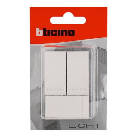 ฝาครอบสวิตช์ 1 ช่อง BTICINO SN4911F LIVING LIGHT สีขาว (แพ็ก 3 ชิ้น)_2