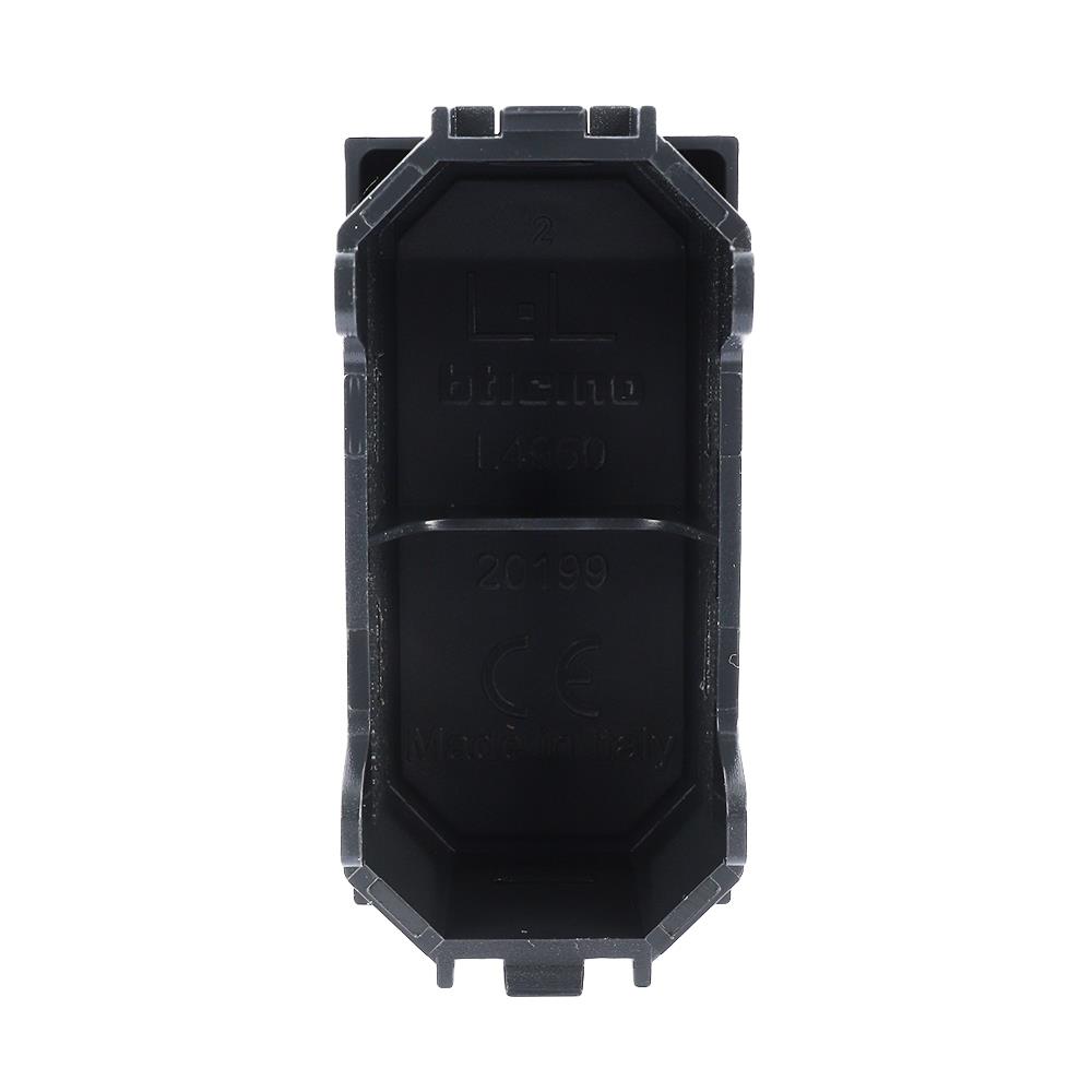 ฝาครอบสวิตช์ 1 ช่อง BTICINO SL4950/2F LIVING LIGHT สีดำ