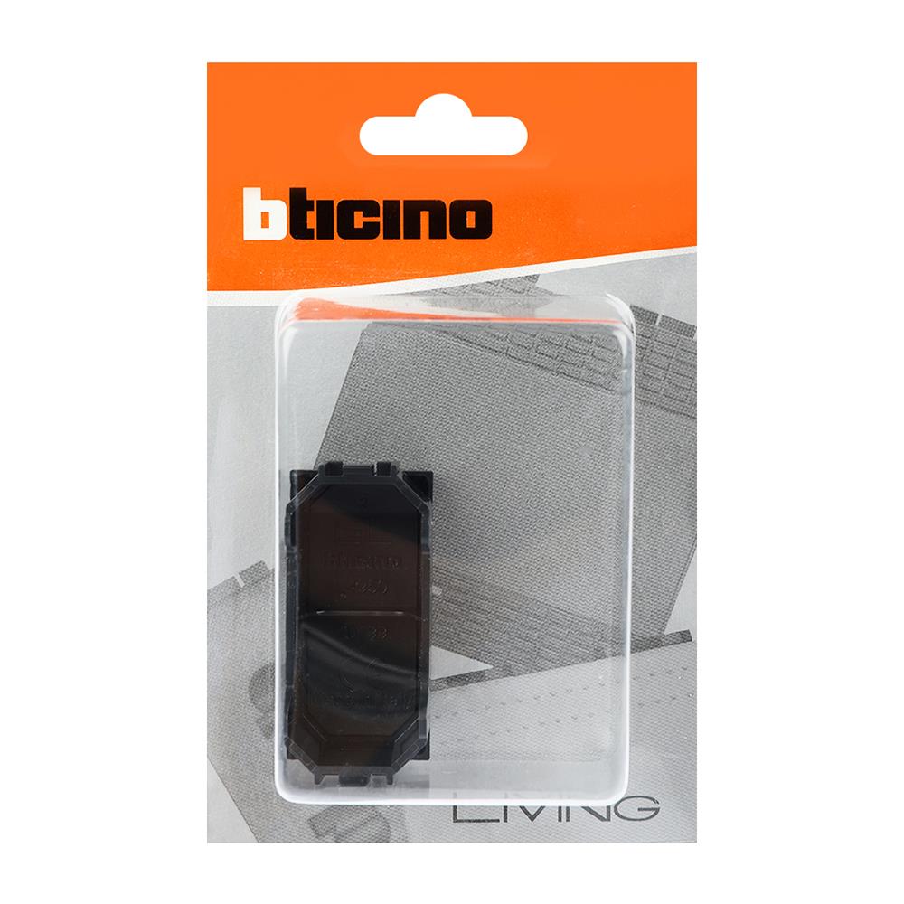 ฝาครอบสวิตช์ 1 ช่อง BTICINO SL4950/2F LIVING LIGHT สีดำ