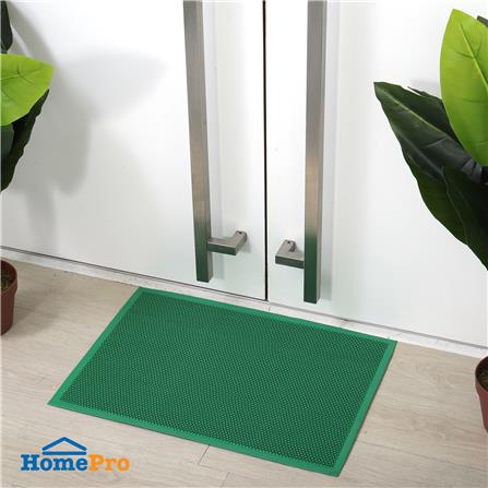 พรมเช็ดเท้าดักฝุ่น HOME LIVING STYLE Z 48X68 ซม. สีเขียว_3