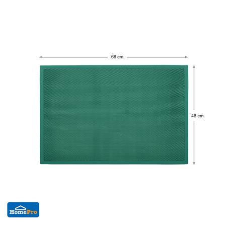 พรมเช็ดเท้าดักฝุ่น HOME LIVING STYLE Z 48X68 ซม. สีเขียว_5
