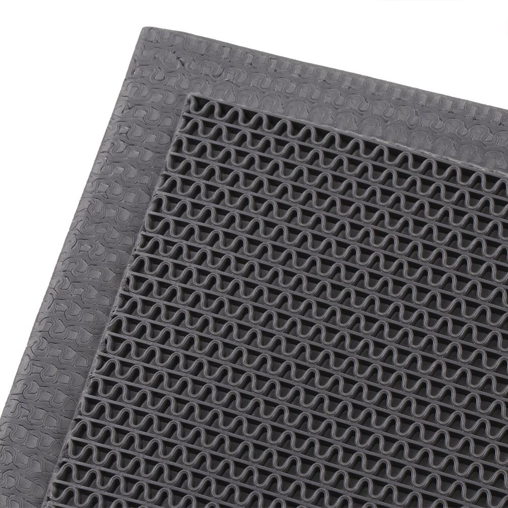 พรมเช็ดเท้าดักฝุ่น HOME LIVING STYLE Z 48X68 ซม. สีเทา