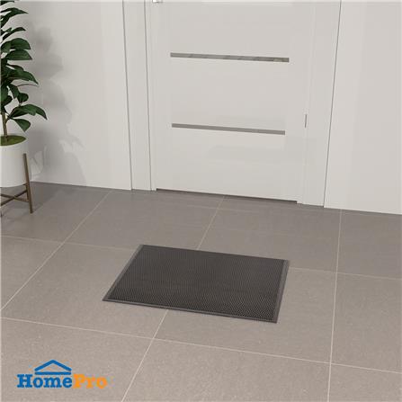 พรมเช็ดเท้าดักฝุ่น HOME LIVING STYLE Z 48X68 ซม. สีเทา_3