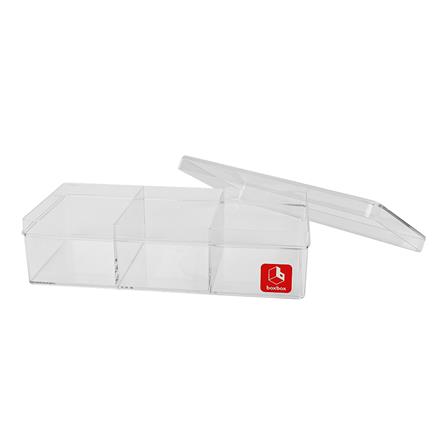 กล่องแบ่งช่อง 3 ช่อง BOXBOX 639L 10x21x6 ซม. สีขาว_2
