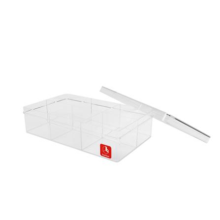 กล่องแบ่งช่อง 6 ช่อง BOXBOX 6236L 13.5x23x6 ซม. สีขาว_2