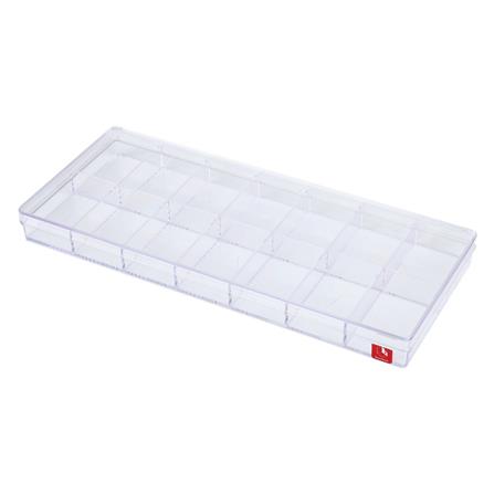 กล่องแบ่งช่อง 14 ช่อง BOXBOX 1224-14L 11x26x2.5 ซม. สีขาว_0