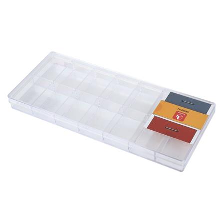 กล่องแบ่งช่อง 14 ช่อง BOXBOX 1224-14L 11x26x2.5 ซม. สีขาว_2