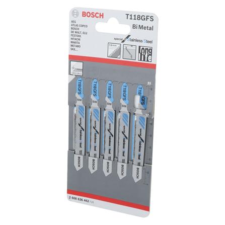 ใบเลื่อยจิ๊กซอ BOSCH T118GFS แพ็ก 5 ชิ้น_2