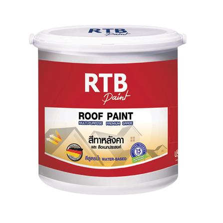 สีทาหลังคา RTB ROOF PAINT R581 สีเทาคลาสสิค 1 แกลลอน_0