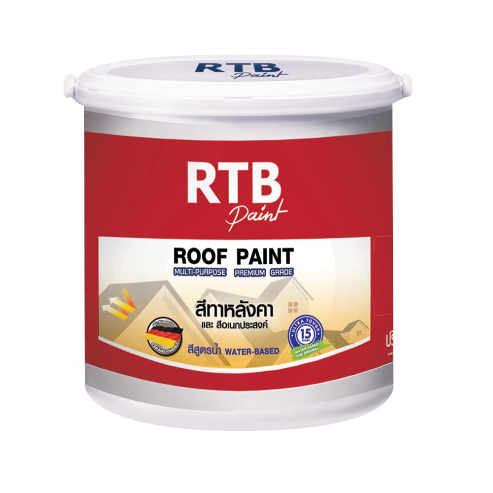 สีทาหลังคา RTB เบอร์ R582 สีเทาเหมันต์ 1 แกลลอน