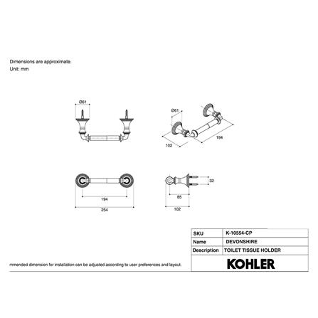 ที่ใส่กระดาษ KOHLER K-10554-CP สีโครม_1