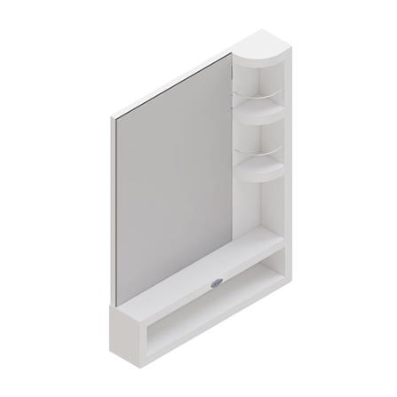 ตู้แขวนผนังพลาสติก QUEEN KENZO สีขาว_1