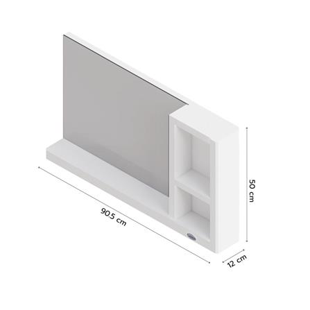 ตู้แขวนผนังพลาสติก QUEEN CARRERA สีขาว_2