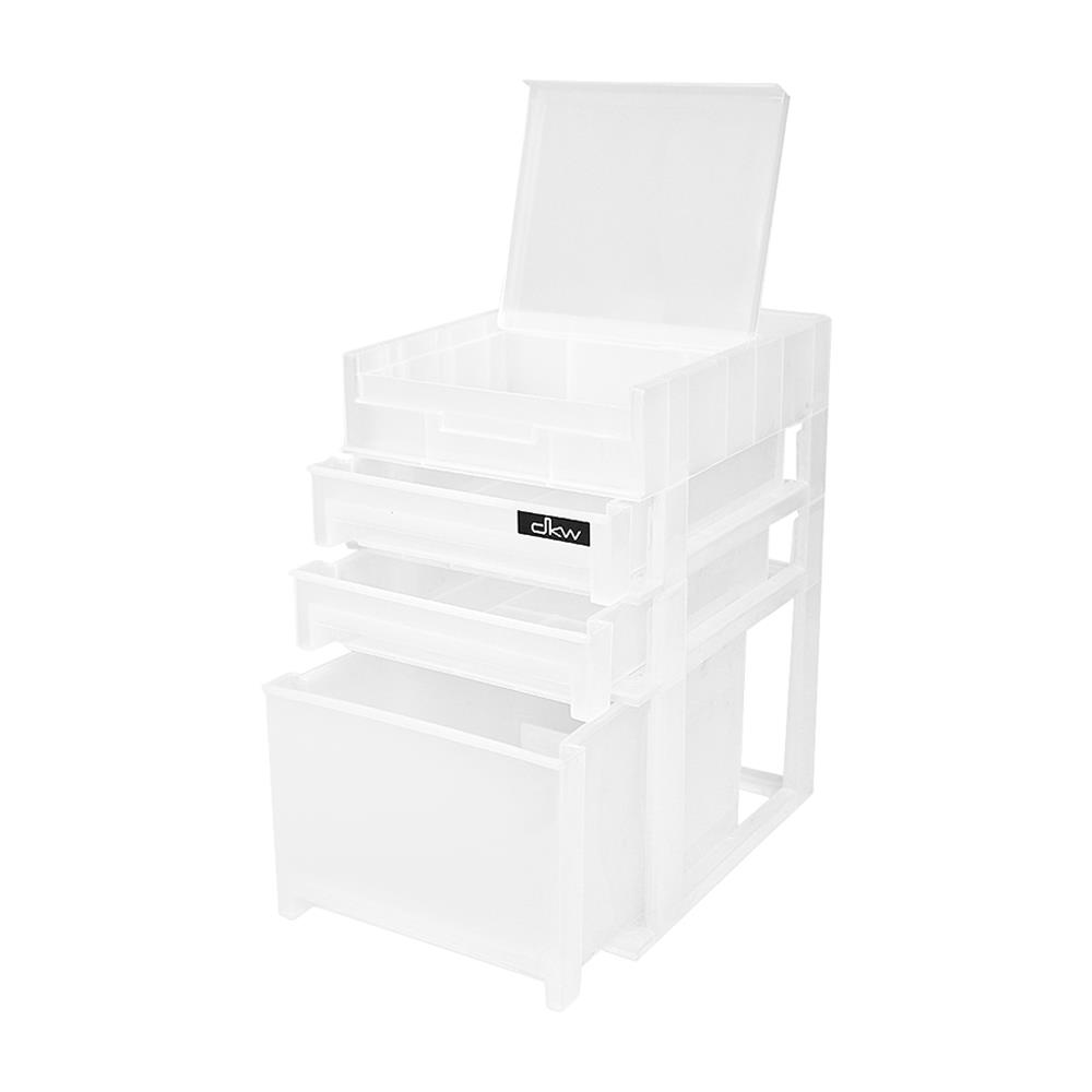 ชั้นลิ้นชักเล็ก 3 ชั้น DKW HH461/2 17x28.5x21.5 ซม. สีขาว