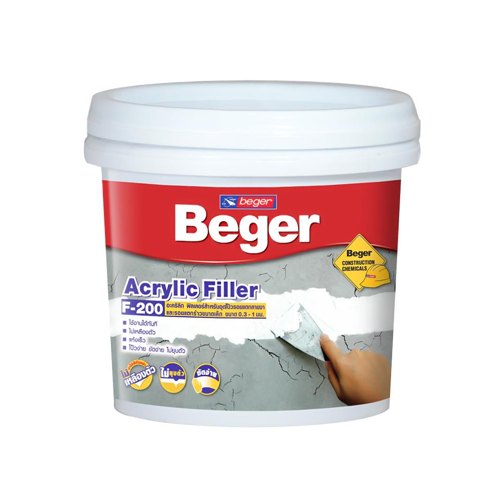 สีโป๊วปูน BEGER F-200 1/4 แกลลอน