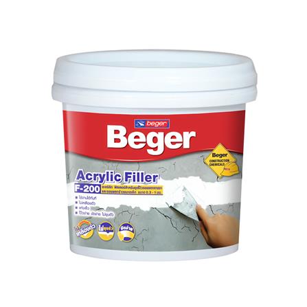 สีโป๊วปูน BEGER F-200 1/4 แกลลอน