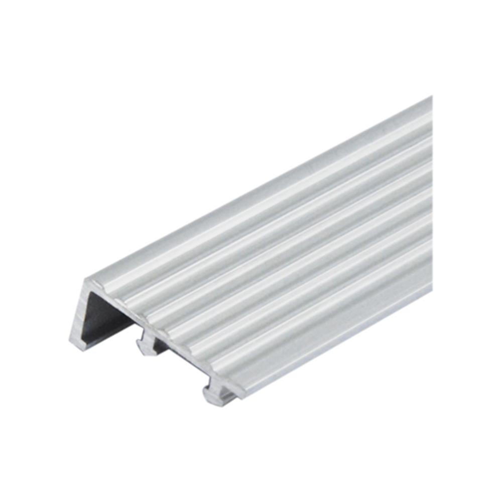 จมูกบันไดอะลูมิเนียม DP 5 ซม. 6 ม. สีอะลูมิเนียม