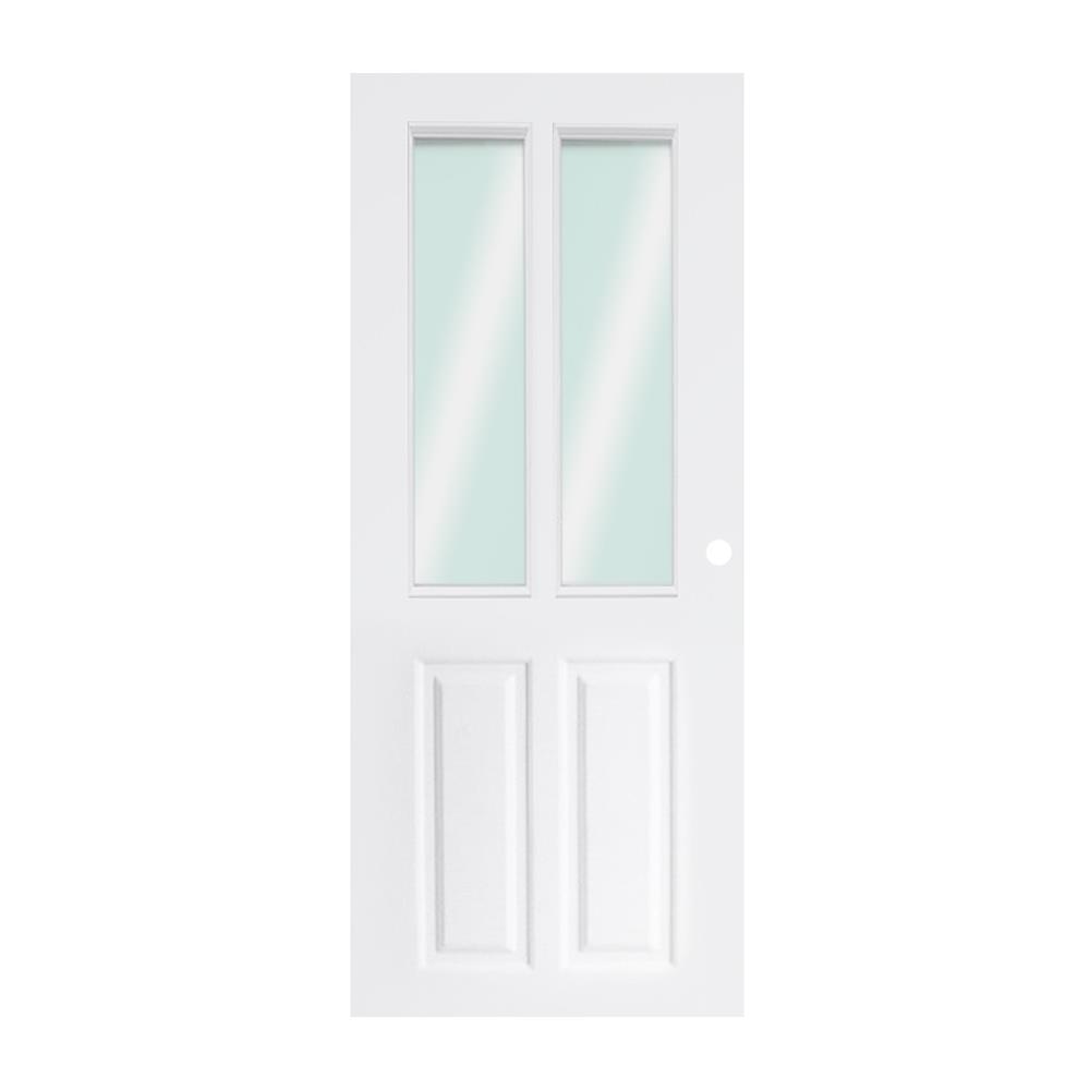 ประตูภายนอก UPVC PARAZZO MG005 80X200 ซม. สีขาว เจาะลูกบิด