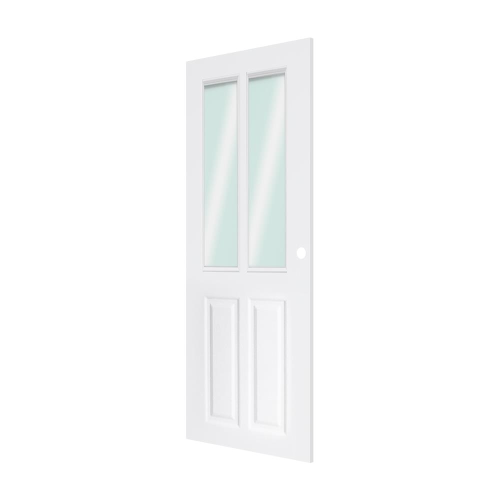 ประตูภายนอก UPVC PARAZZO MG005 80X200 ซม. สีขาว เจาะลูกบิด